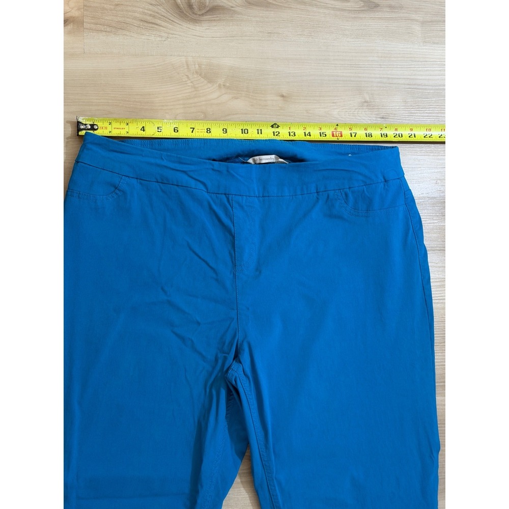 Soft Surroundings Pants Blue 2X Women Pull On Stretch Crop Casual 5AC10 - Picture 5 of 10